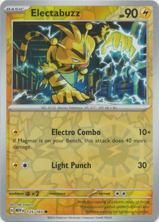 Electabuzz - 125/165 - Common Reverse Holo