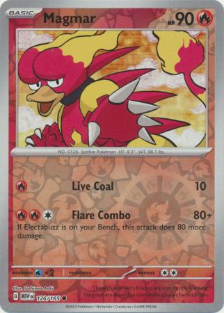 Magmar - 126/165 - Common Reverse Holo