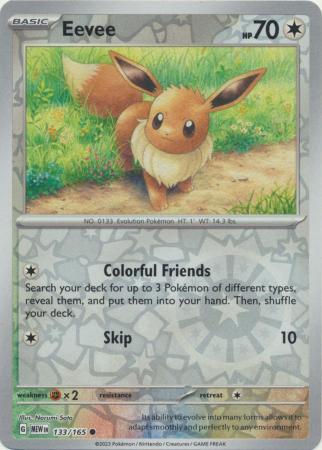 Eevee - 133/165 - Common Reverse Holo