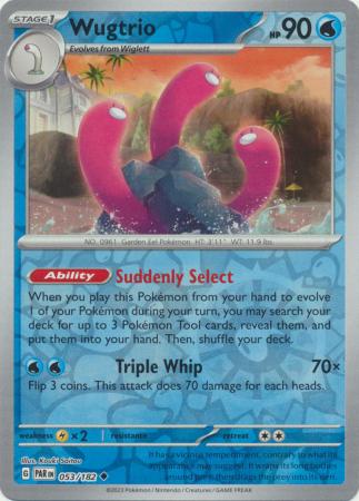 Wugtrio - 053/182 - Uncommon Reverse Holo