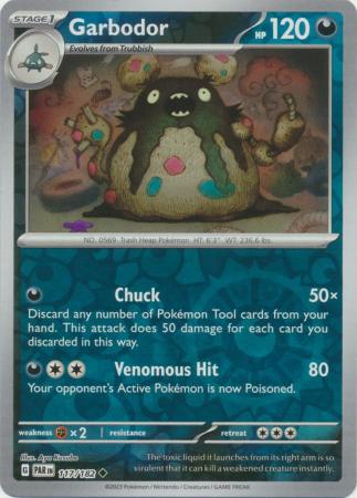 Garbodor - 117/182 - Uncommon Reverse Holo