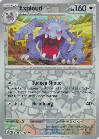 Exploud - 150/182 - Uncommon Reverse Holo