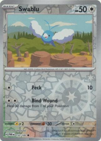 Swablu - 152/182 - Common Reverse Holo