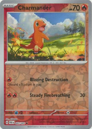 Charmander - 007/091 - Common Reverse Holo