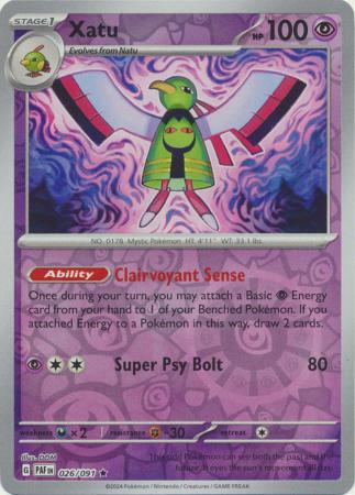 Xatu - 026/091 - Holo Rare Reverse Holo