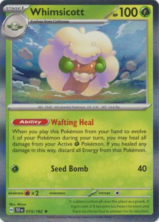 Whimsicott - 015/162 - Holo Rare