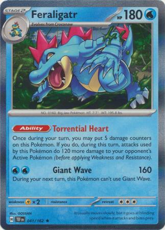 Feraligatr - 041/162 - Holo Rare