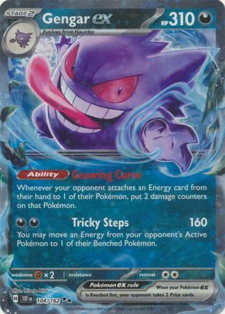 Gengar ex - 104/162 - Ultra Rare