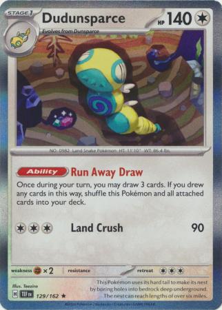 Dudunsparce - 129/162 - Holo Rare