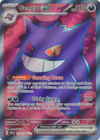 Gengar ex - 193/162 - Full Art Secret Rare