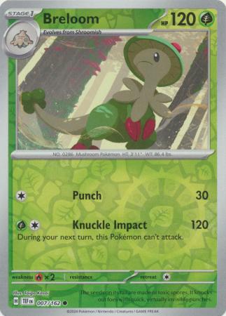 Breloom - 007/162 - Common Reverse Holo