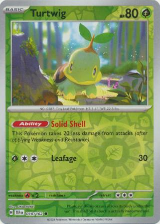 Turtwig - 010/162 - Common Reverse Holo