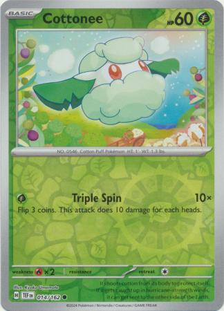 Cottonee - 014/162 - Common Reverse Holo