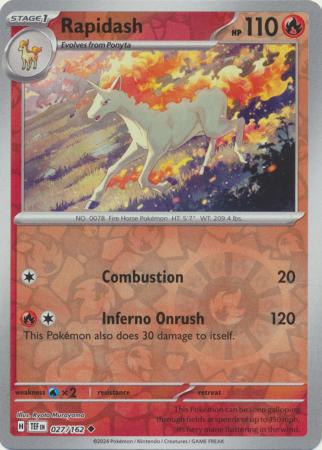 Rapidash - 027/162 - Uncommon Reverse Holo