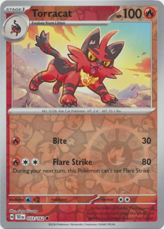 Torracat - 033/162 - Common Reverse Holo