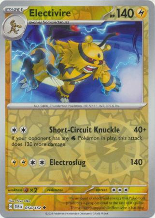 Electivire - 054/162 - Uncommon Reverse Holo