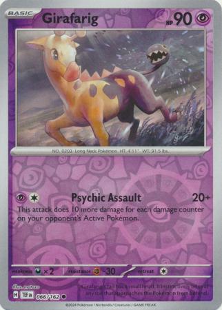 Girafarig - 066/162 - Common Reverse Holo