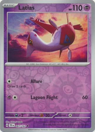 Latias - 067/162 - Uncommon Reverse Holo