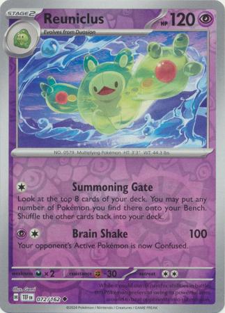 Reuniclus - 072/162 - Uncommon Reverse Holo