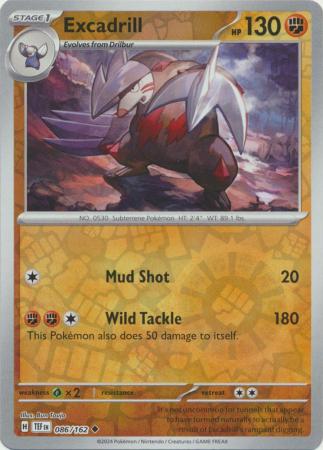 Excadrill - 086/162 - Uncommon Reverse Holo