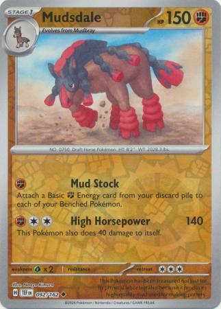 Mudsdale - 092/162 - Uncommon Reverse Holo