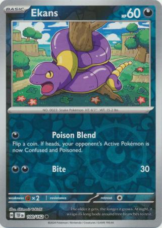 Ekans - 100/162 - Common Reverse Holo