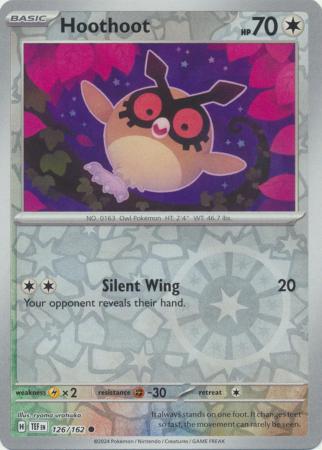 Hoothoot - 126/162 - Common Reverse Holo