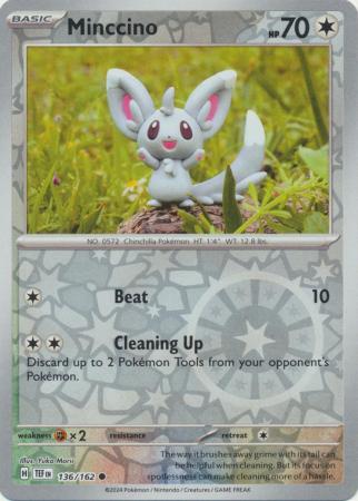 Minccino - 136/162 - Common Reverse Holo