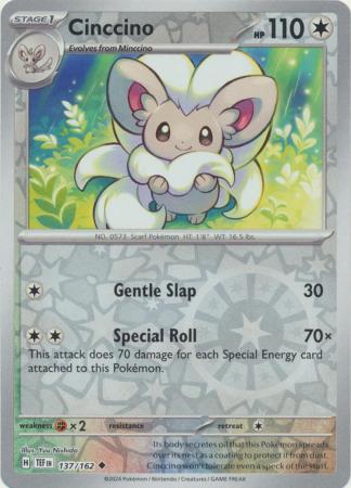 Cinccino - 137/162 - Uncommon Reverse Holo