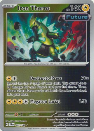 Iron Thorns - 062/162 - Holo Rare Reverse Holo