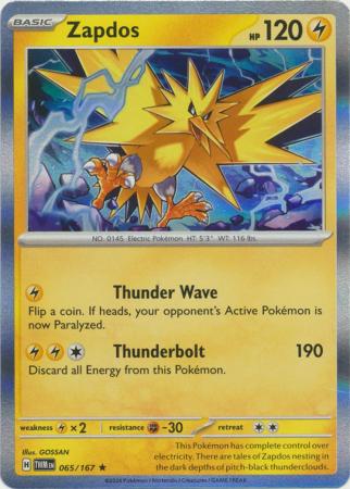 Zapdos - 065/167 - Holo Rare