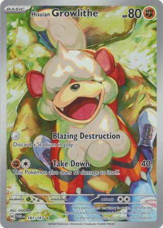 Hisuian Growlithe - 181/167 - Illustration Rare (Español)