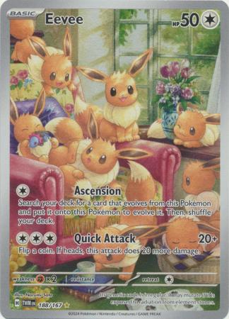 Eevee - 188/167 - Illustration Rare (Español)