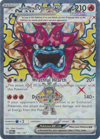 Hearthflame Mask Ogerpon ex - 192/167 - Full Art Secret Rare (Español)