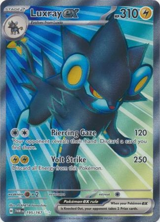 Luxray ex - 195/167 - Full Art Secret Rare (Español)