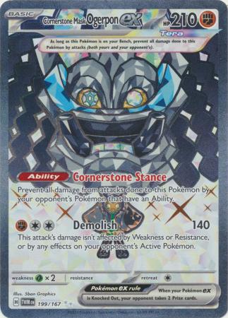 Cornerstone Mask Ogerpon ex - 199/167 - Full Art Secret Rare (Español)