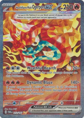 Hearthflame Mask Ogerpon ex - 212/167 - Special Illustration Rare (Español)