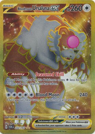 Bloodmoon Ursaluna ex - 222/167 - Gold Secret Rare (Español)