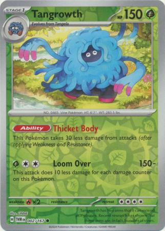 Tangrowth - 002/167 - Common Reverse Holo