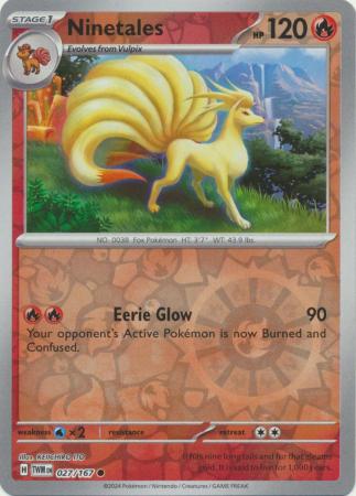 Ninetales - 027/167 - Common Reverse Holo (Español)