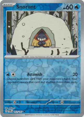 Snorunt - 051/167 - Common Reverse Holo