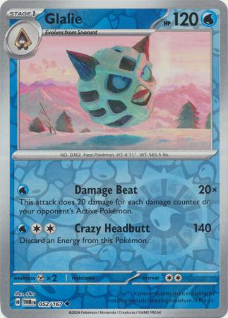 Glalie - 052/167 - Uncommon Reverse Holo (Español)