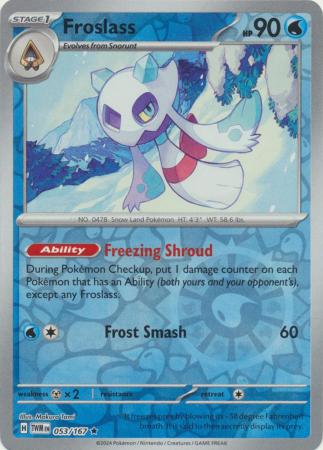 Froslass - 053/167 - Holo Rare Reverse Holo (Español)