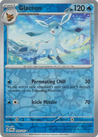 Glaceon - 054/167 - Uncommon Reverse Holo (Español)