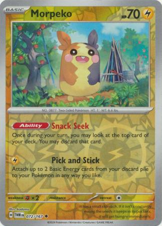 Morpeko - 072/167 - Uncommon Reverse Holo