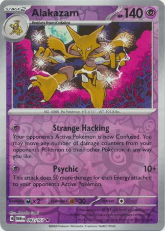 Alakazam - 082/167 - Holo Rare Reverse Holo (Español)