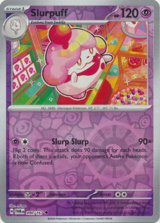 Slurpuff - 090/167 - Uncommon Reverse Holo (Español)