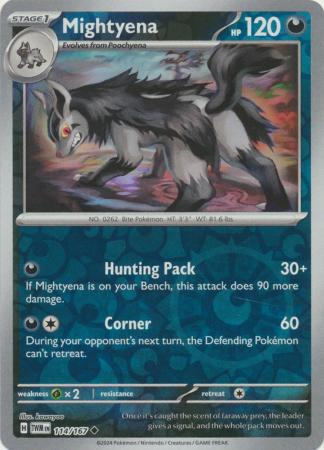 Mightyena - 114/167 - Uncommon Reverse Holo (Español)