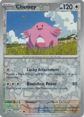 Chansey - 133/167 - Common Reverse Holo (Español)