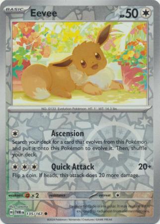 Eevee - 135/167 - Common Reverse Holo (Español)